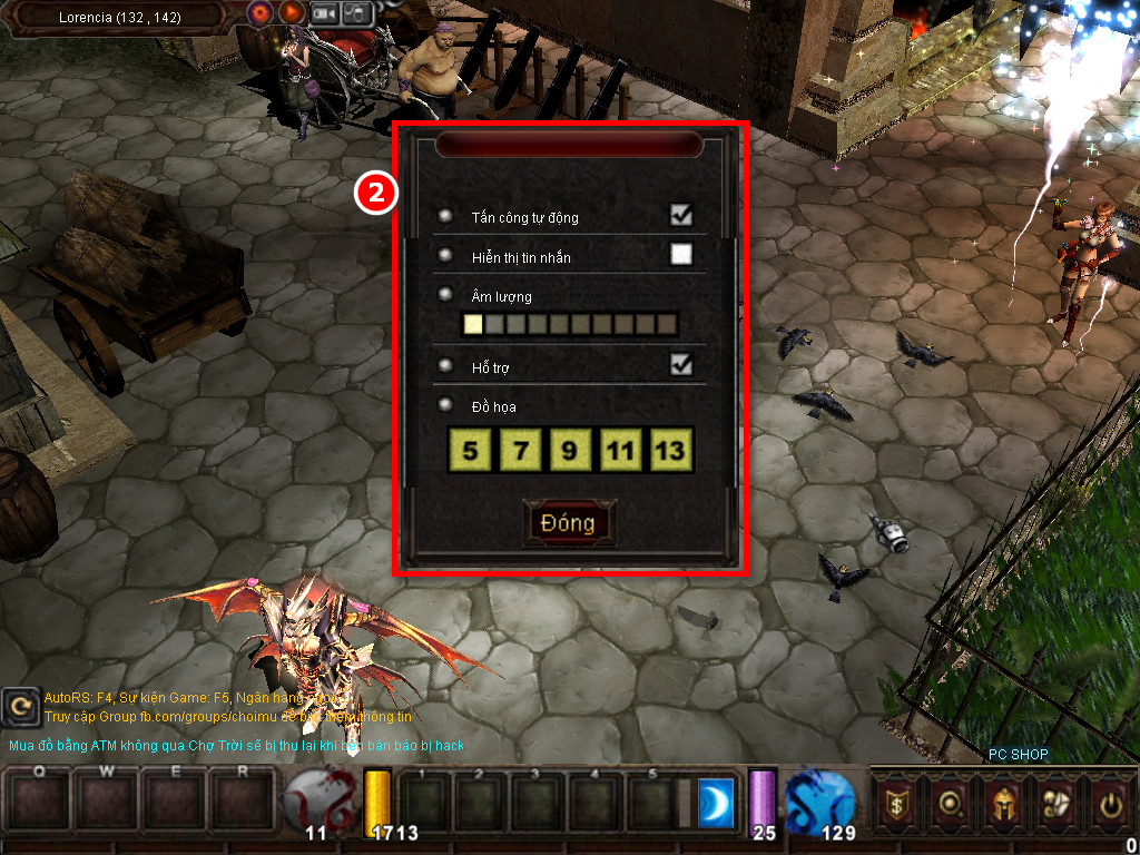 Chức năng chính của Game MU Thiên Thần